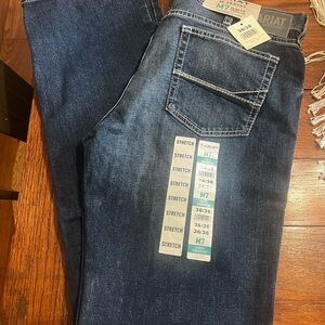 Ariat Men's Dark Blue Straight Jeans